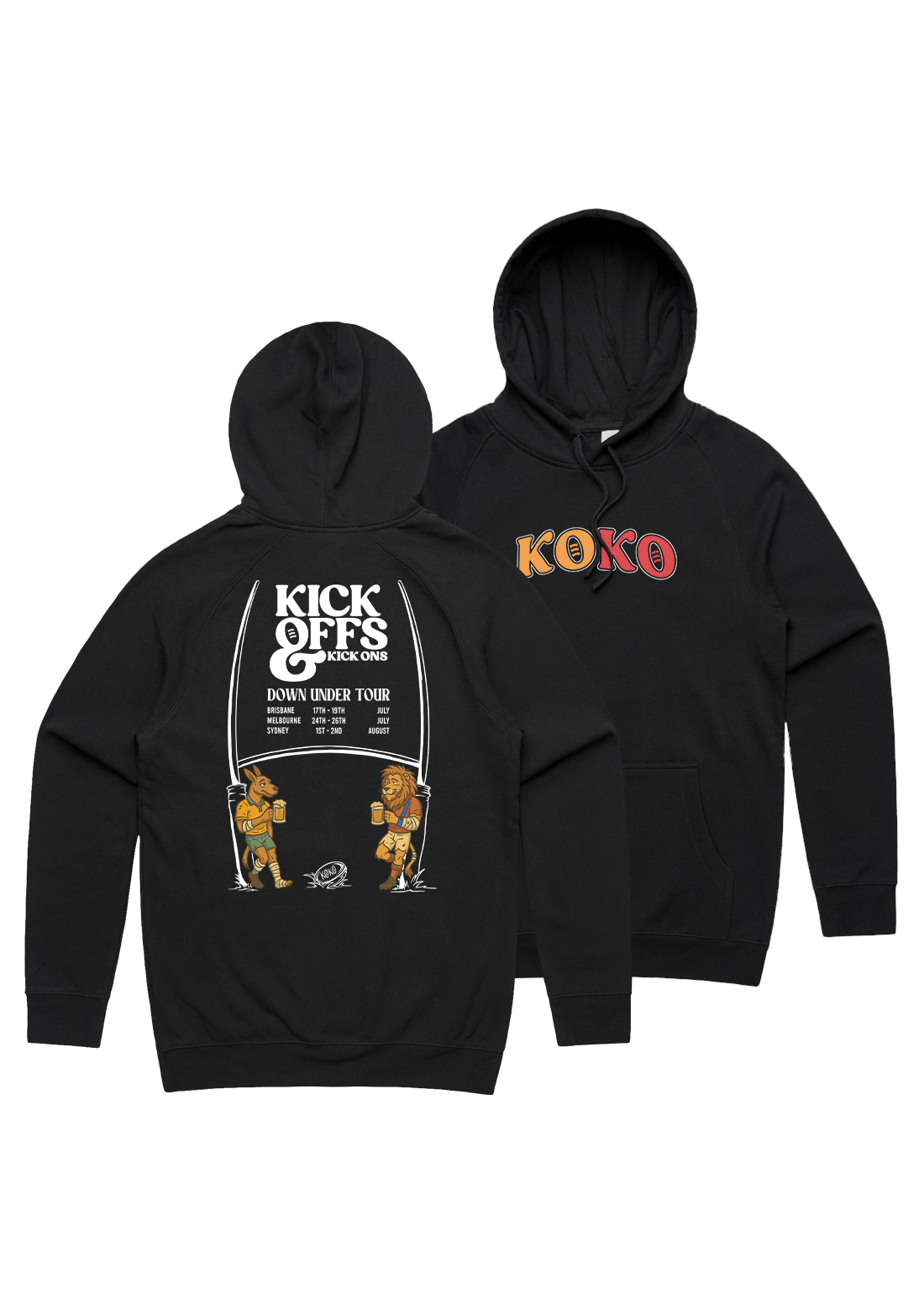 Down Under Tour - Black Hoodie